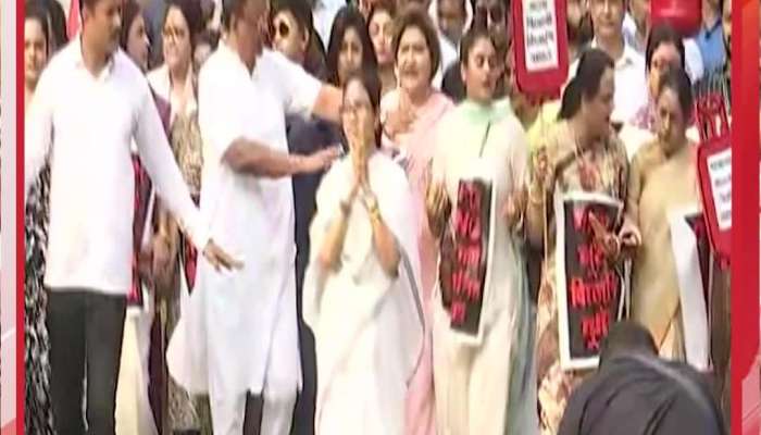 Chief Minister Hits the Streets Protesting LPG Crisis