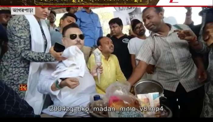 Madan Mitra sells jhalmuri mocking modi