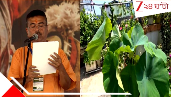 Suvendu Adhikari: মুখ্যমন্ত্রী শুভেন্দুর বাড়ির ছাদবাগানেই ফুটল কমল: শপথের আগে সেই পদ্মেই কুলদেবতার পুজোয় শুভ সংকেত