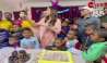 MP Nusrat celebrated his birthday with the children in his own Lok Sabha